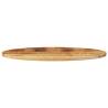 Oval Solid Wood Mango Table Top - 100x50x2.5 cm