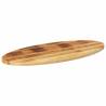 Oval Solid Wood Mango Table Top 90x40 cm | HipoMarket