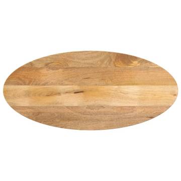 Oval Solid Wood Mango Table Top - 140x50 cm | Hipo Market