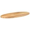 Oval Solid Wood Mango Table Top - 140x50 cm | Hipo Market