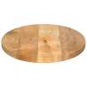 Oval Solid Wood Mango Table Top - 140x50 cm | Hipo Market