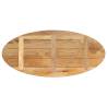 Table Top 140x60 Oval Solid Wood - Rustic Mango Design