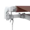 Manual Retractable Awning with LED - Brown 450x300 cm