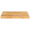 Table Top Live Edge Solid Mango Wood - 50x20x2.5 cm