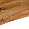 Table Top Live Edge Solid Mango Wood - 50x20x2.5 cm