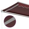 Manual Retractable Awning Burgundy 450x350 cm - Hipomarket