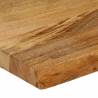 Live Edge Solid Mango Wood Table Top - 70x20x2.5 cm