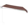 Manual Retractable Awning Brown 350x250 cm | Buy Online