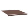 Manual Retractable Awning Brown 450x300 cm - Hipomarket UK