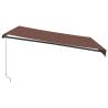 Manual Retractable Awning Brown 400x300 cm - HipoMarket