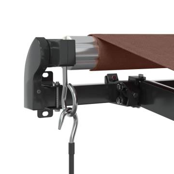 Manual Retractable Awning Brown 400x300 cm - HipoMarket