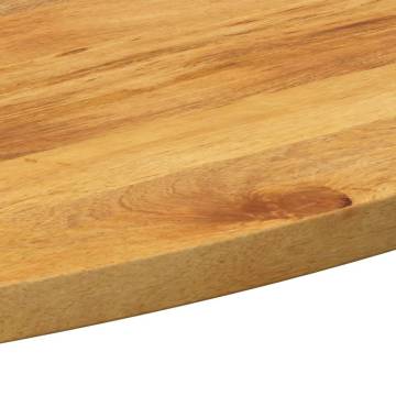 Oval Solid Wood Mango Table Top - 100x50 cm | Hipo Market