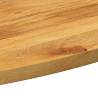 Oval Solid Wood Mango Table Top - 100x50 cm | Hipo Market