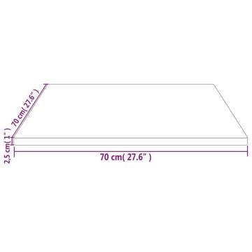 Solid Wood Pine Table Top 70x70 cm - Versatile & Durable