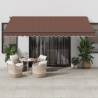 Manual Retractable Awning Brown 450x350 cm Colour brown Size 450 x 350 cm Quantity in Package 1 