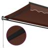 Manual Retractable Awning Brown 450x350 cm - UV Protection