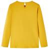 Kids' Long Sleeve T-shirt Dark Ochre - Age 1.5 to 10