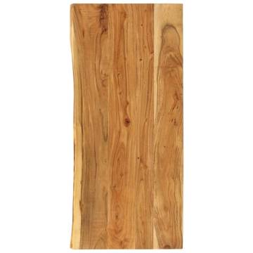 Solid Acacia Wood Bathroom Vanity Top - 140x52 cm