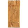 Solid Acacia Wood Bathroom Vanity Top - 140x52 cm