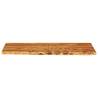 Solid Acacia Wood Bathroom Vanity Top - 140x52 cm