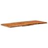 Solid Acacia Wood Bathroom Vanity Top - 140x52 cm