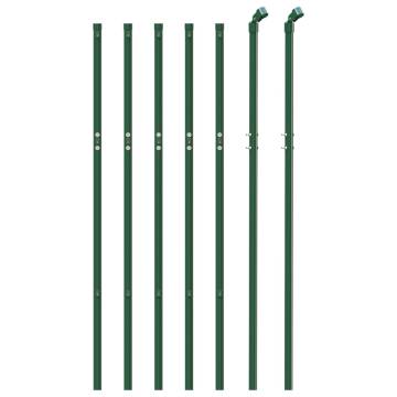 Wire Mesh Fence Green 0.8x10 m Galvanised Steel | HipoMarket