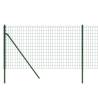 Wire Mesh Fence Green 0.8x10 m Galvanised Steel | HipoMarket