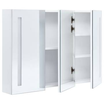 LED Bathroom Mirror Cabinet 89x14x62 cm - Modern Design