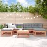 7 Piece Garden Lounge Set Solid Wood Douglas Colour natural douglas Number of 7 