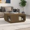 Coffee Table Honey Brown 80x81x36.5 cm Solid Wood Pine Colour honey brown Size 80 x 81 x 36.5 cm Quantity in Package 1 