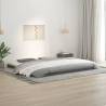 Bed Frame Grey 200x200 cm Solid Wood Pine Colour grey Size 200 x 200 cm 