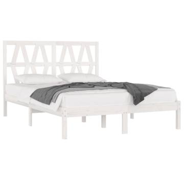 White Solid Pine Bed Frame 180x200 cm - Super King Size