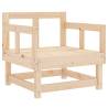 8 Piece Garden Lounge Set - Solid Pine Wood | HipoMarket