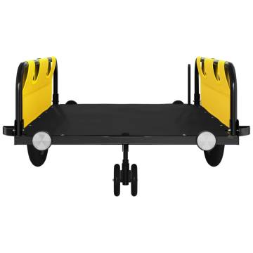 Sturdy Yellow & Black Bike Trailer - 45kg Capacity