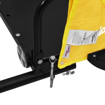 Sturdy Yellow & Black Bike Trailer - 45kg Capacity