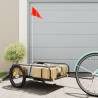 Bike Trailer Black 135x70x37 cm Iron Size 135 x 70 x 37 cm 