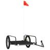 Bike Trailer Black 135x70 cm | Heavy Duty Iron Cargo