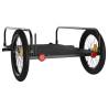 Bike Trailer Black 135x70 cm | Heavy Duty Iron Cargo