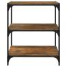 Book Cabinet Smoked Oak 60x33x70.5 cm - Industrial Style Storage