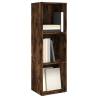 Smoked Oak Book & TV Cabinet - 36x30x114 cm | Hipo Market