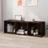 Smoked Oak Book & TV Cabinet - 36x30x114 cm | Hipo Market