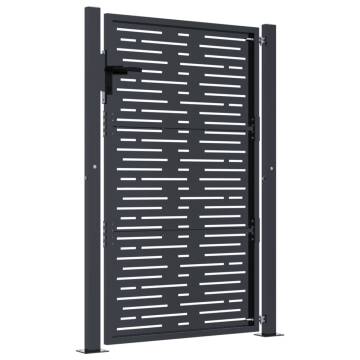 Garden Gate Anthracite 105x130 cm - Steel Square Design