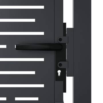 Garden Gate Anthracite 105x130 cm - Steel Square Design