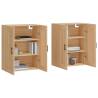 Elegant Wall Mounted Cabinets - 2 pcs Sonoma Oak | HipoMarket