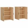 Elegant Wall Mounted Cabinets - 2 pcs Sonoma Oak | HipoMarket