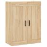 Elegant Wall Mounted Cabinets - 2 pcs Sonoma Oak | HipoMarket