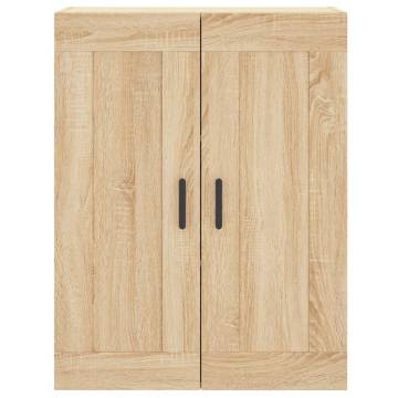 Elegant Wall Mounted Cabinets - 2 pcs Sonoma Oak | HipoMarket