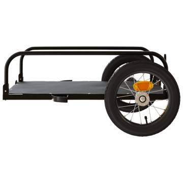 Durable Black Bike Trailer - Iron, 30 kg Capacity | Hipo Market