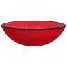 Stylish Red Tempered Glass Basin 42x14 cm | Hipomarket