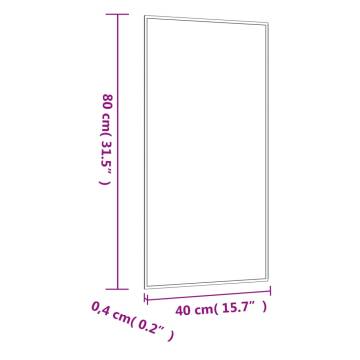 Wall Mirror 40x80 cm Glass Rectangle - Stylish & Practical